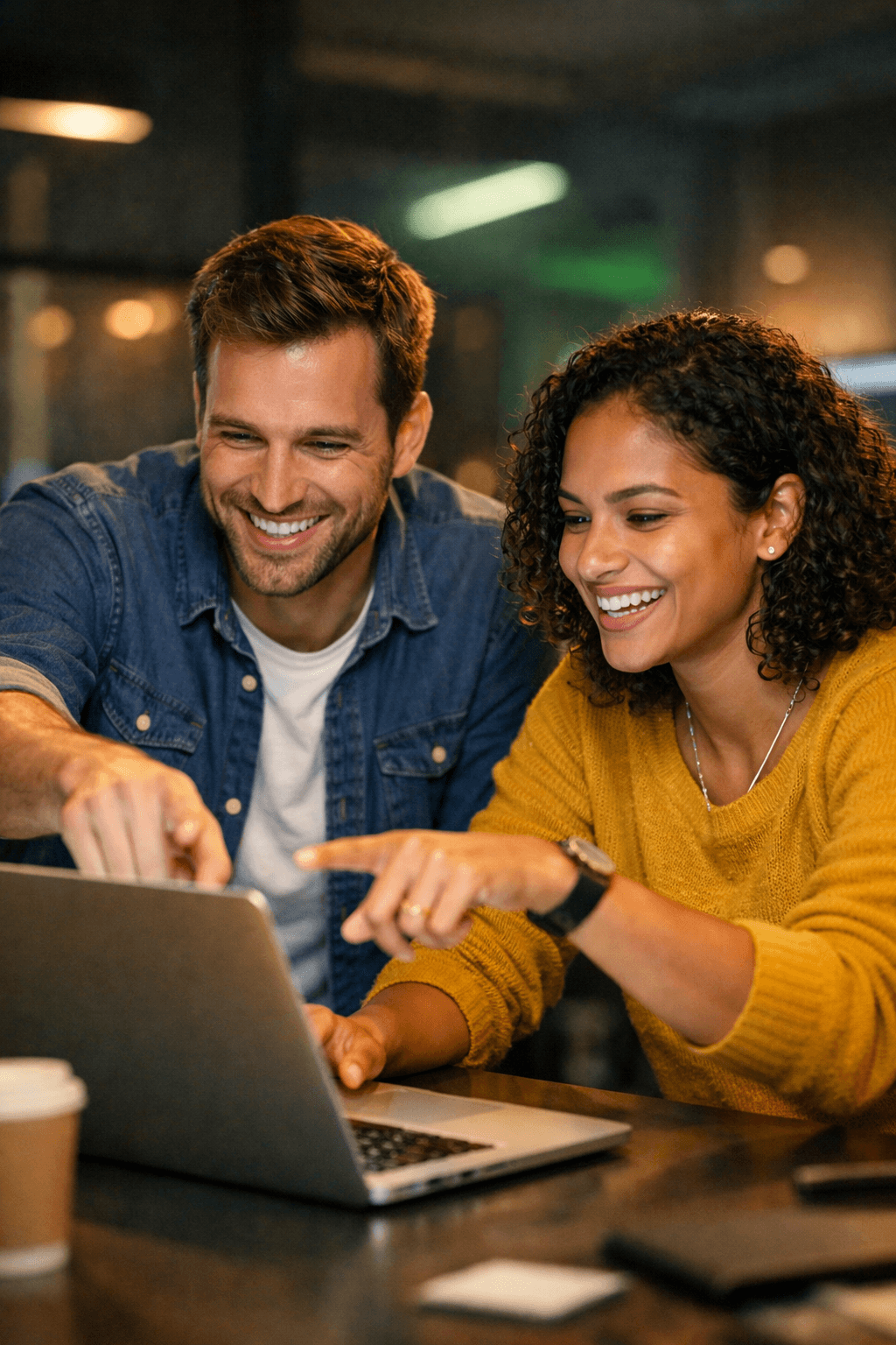 Friendly team ready to present the platform.